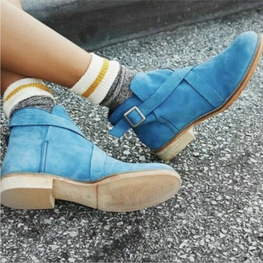 Free People boots Las Palmas blue